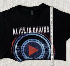 Alice In Chains Played Here 2-Sided Tour Shirt MD 19” X 14” Cropped Cut Shirt