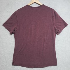 Lululemon Shirt Mens Large Heather Red Plum Short Sleeve Athleisure Run Casual