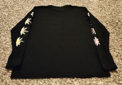 Eighty Eight Mushrooms Weed Cannabis T Shirt Mens XL Black Long Sleeve Crewneck