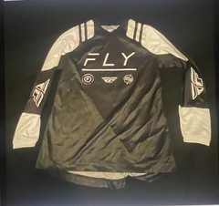 Fly Racing Black And White Long Sleeve Shirt Motocross