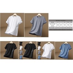 Lightweight Ice Silk T Shirt for Men Perfect for Sports and Outdoor Activities