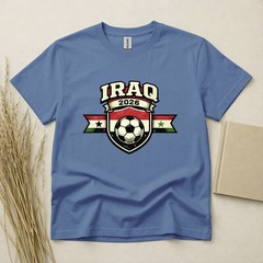 Iraq 2026 Football Fan T Shirt Soccer Supporters Gildan Cotton Family Top