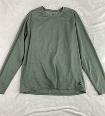 REI Base Layer Thermal Top Men Sz L Green Long Sleeve Layering T-shirt Skiing