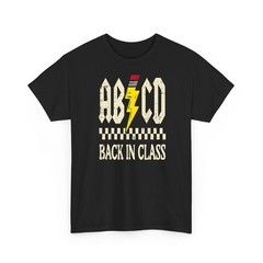 Retro School Groovy Teacher Abdc T-Shirt