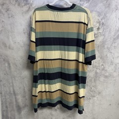 Vintage Karl Kana Jeans Striped T Shirt Mens 3XL 27.5×31.5 90s Y2K