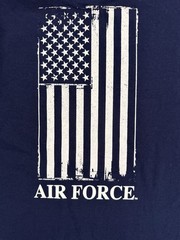 USAF US Air Force Navy Blue Double Sided T-Shirt – by MV Sport – Size XXL – NWT