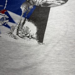 Vintage Deep Sea Exploration Tee Shirt Mens Large Grey Alvin Submersible 90s