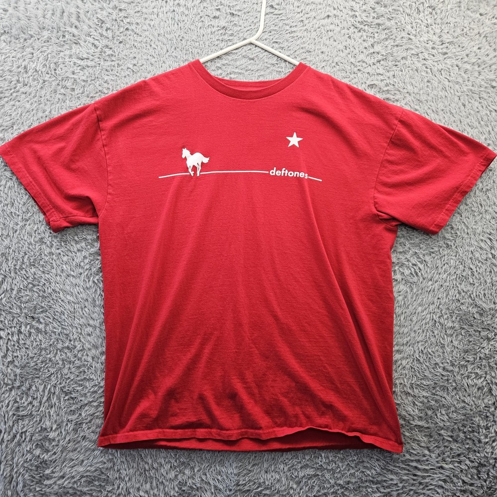 Deftones White Pony Band T Shirt Mens 2X Red 2025 Manhead
