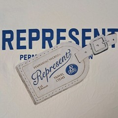 Represent Luggage Tag R Tee Permanent Vacation Travel Priority T-Shirt Men’s XL