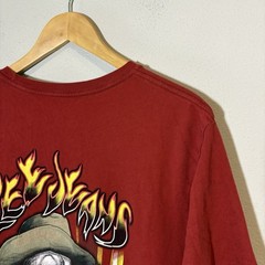 Lee Jeans Cowboy Skeleton Guitar T-Shirt Large ESTD 1889 Mens Y2K Graphic Tee