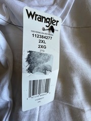 Wrangler 2XL white Moto Sport 1947 T Shirt Brand New