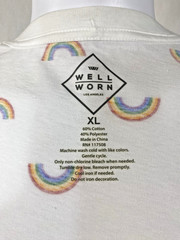 Rainbows T-shirt Size XL White Full Print Front And Back Pride Wear