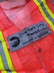 VTG MTA NYC TRANSIT NEW YORK CITY BUS TRAIN SAFETY VEST SHIRT UNIFORM NYPD GIFT!