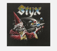 Vintage US Tour 1980 Styx Band Cotton Black All Size Men Women Shirt