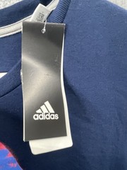 🔥 Adidas • Blue Bos Camo Unite Crew Neck Performance T Shirt • Men’s Sz L