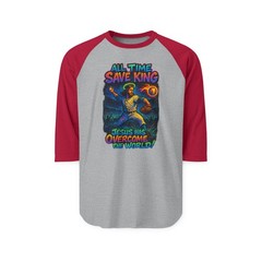Christian Baseball Savior Raglan Shirt, Religious 3/4 Sleeve Tee, Jesus Faith