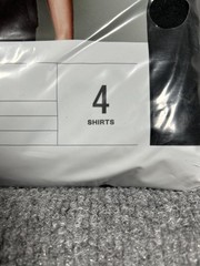 Goodfellow & Co Men’s Classic V-Neck T-Shirts 4-Pack Black Size L 42/44