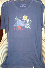 NWT… LIFE IS GOOD MENS S/S CRUSHER TEE ….”WINTER SCENE LINEWORK” …(XL)