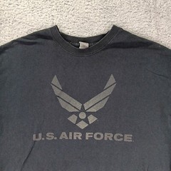 Air Force Shirt Mens Extra Large Black Military Casual Comfort Graphic Tee