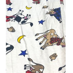 VTG T Shirt Nightgown 90s Women’s XL Sleep Cows USA Soft Sleeping White Cotton