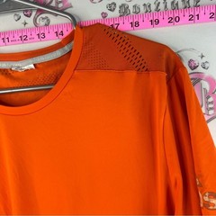 adidas T-shirt top stretchy Orange Short-Sleeve Athletic Tee
