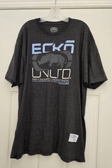 Ecko Unltd. T Shirt Men 2XL Gray Graphic Everyday Casual Tee Logo Hip Hop Read