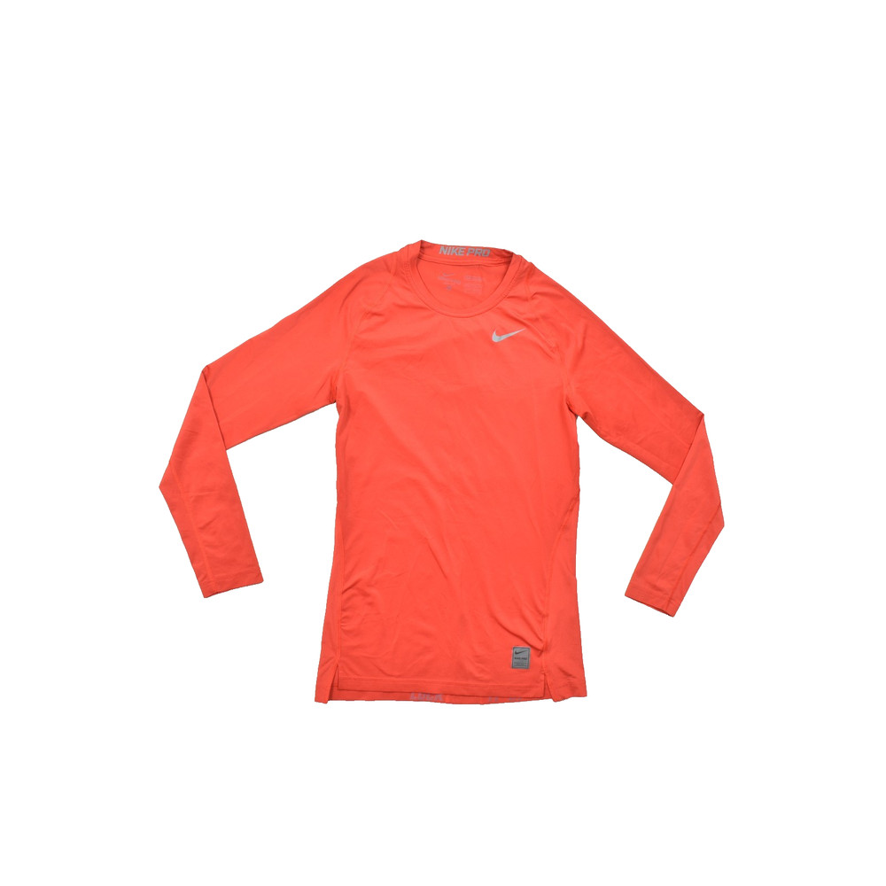 Nike Pro Dri-FIT Compression Long Sleeve Shirt Red Men’s Small Athletic Baselaye