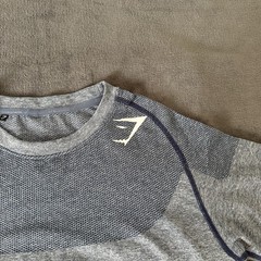 OG Gymshark Phantom Seamless T-Shirt In Blue (David Laid 2016) Size L Excellent Condition