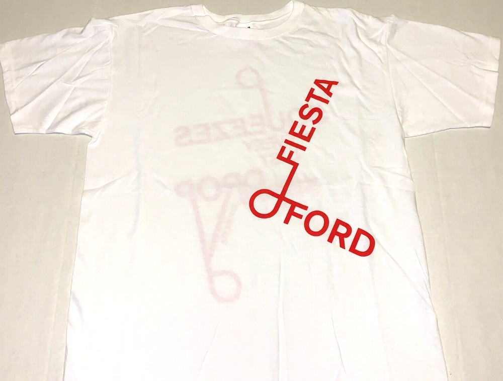 Rare! Vintage 2011 Ford Fiesta Automobile Squeezes Every Drop T-Shirt New! LARGE
