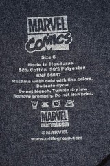 Marvel Comics Mens Captain America Shield Logo Heather Blue Shirt New S-XL