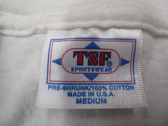 Vintage South Beach Shirt Men Medium White TSF Art Deco Miami Single Stitch 90s