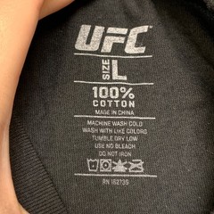 UFC Hasbulla Magomedov T Shirt Mens Large Black Cotton Dark Wash Non Stretch