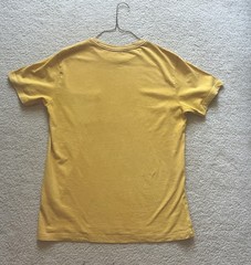 RVCA Men’s Pigment Dye Tee Shirt – Mustard Yellow – Size Medium – EUC