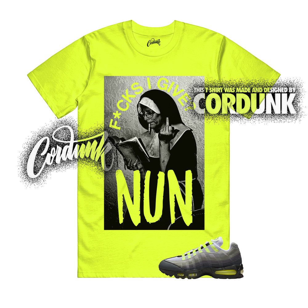 Air Max 95 Big Bubble Neon Yellow Black Cool Grey OG 2026 T Shirt Match NUN