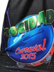 Rock Carnival in Rio Brazil Samba Bicycle Shirt Eu Vou de Mocidade Carnaval XL