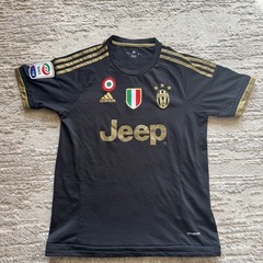 Adidas Juventus Jeep Jersey Black Men’s Small Climacool Soccer Football Gold MLS