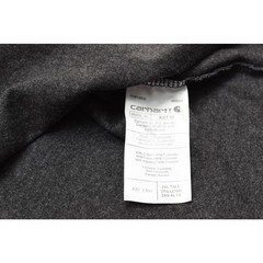 Carhartt K87 Pocket Tee Shirt Mens 2XL Tall Loose Fit Gray Short Sleeve Workwear