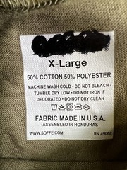 USGI Soffe 50 Poly 50 Cotton T-shirts Xlarge Short Sleeve Crew TAN 499 XL 2pack