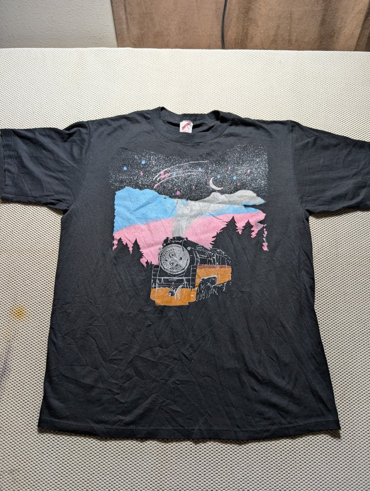 1991 Vtg Portland Steam Locomotive Train Travel Transportation Northern Light XL