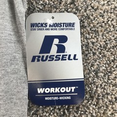 Russell Athletic Shirt Mens XL Heather Gray Workout Sleeveless Tank Top