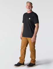 Men’s Heavyweight Pocket T-Shirt Loose Fit Workwear Cotton Short Sleeve Tee