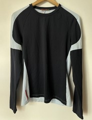 VTG Y2K 2000s Prada (Linea Rossa) Technical Blue Longsleeves Shirt, Sz Men Large