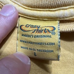 Crazy Shirts Take Care Of The Ocean Shirt Mens Large Yellow Whale Long Sleeve