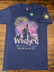 Disney Magic Kingdom Wishes Fireworks Farewell 2017 Passholder Glow in Dark 3XL