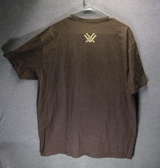 Vortex Optics Camo Logo T-Shirt Men’s XL Brown Short Sleeve Crew Neck Hunting