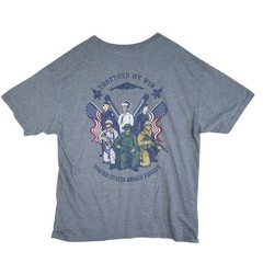 5.11 Tactical T-Shirt Men’s XL Gray United States Armed Forces Soldiers Flag Jet
