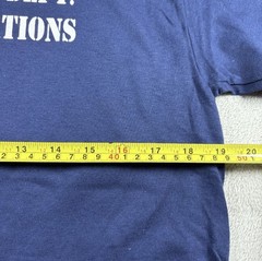 Vintage Los Angeles City Fire Department Life Guard Mens M Blue T Shirt 90s LAFD