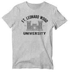 US Army Engineer Fort Leonard Wood University Short Sleeve T-Shirt
