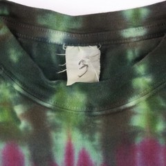 NWOT Single Stitch T-Shirt Blank Hand Tie Dyed Wheel Multi S/S Hering Sz. M 38′
