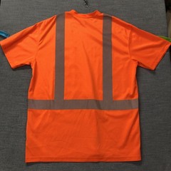 Carhartt Shirt Mens LT Orange Force Hi Vis Reflective Safety Workwear Tee